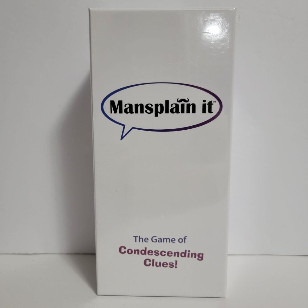 Mansplain It The Game of Condescending Clues Kheper Adult Party Card Game